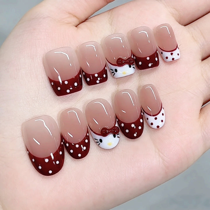 Cute Cartoon-Themed Press-On Nails Kalsten
