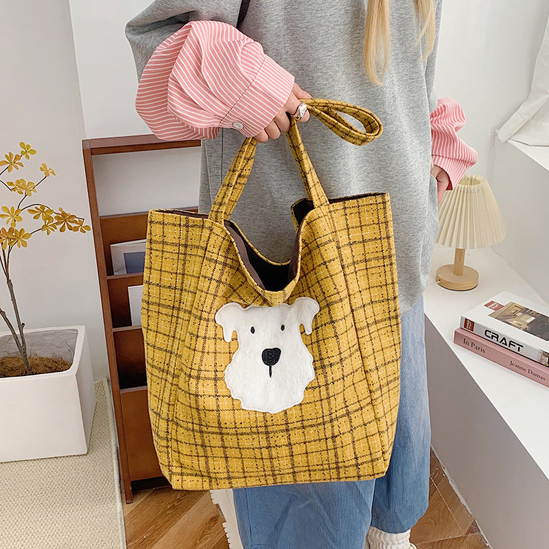 Playful Patterned Tote Bag