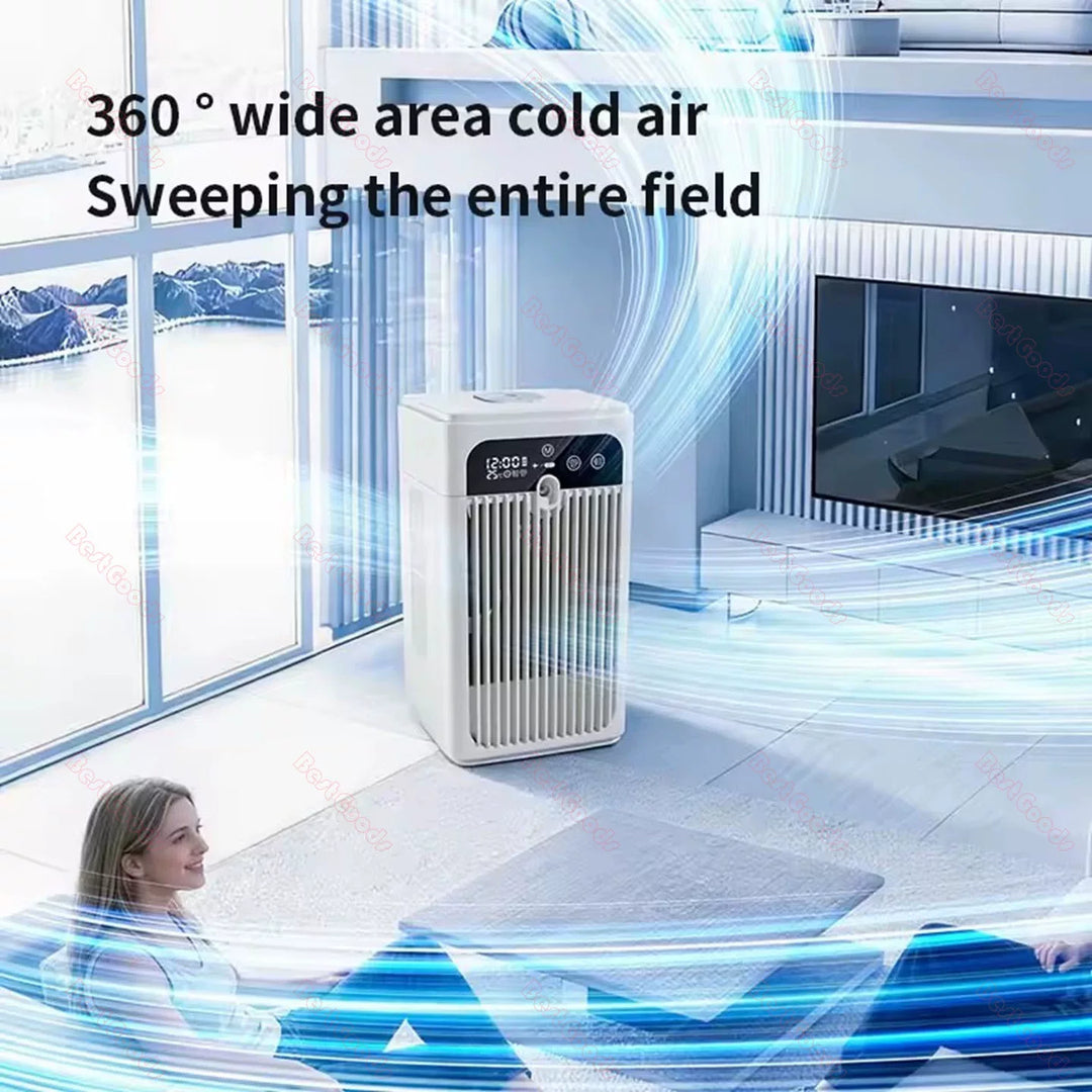 Unisex one-size portable evaporative cooling tower with spray humidifier high-performance battery and multi-stage motor Kalsten