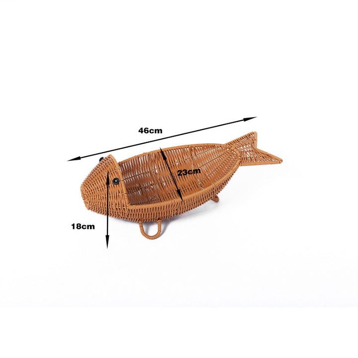 Fish-Shaped Woven Storage Basket Kalsten
