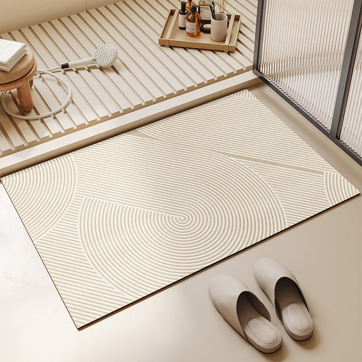 Geometric Patterned Bath Mat Kalsten