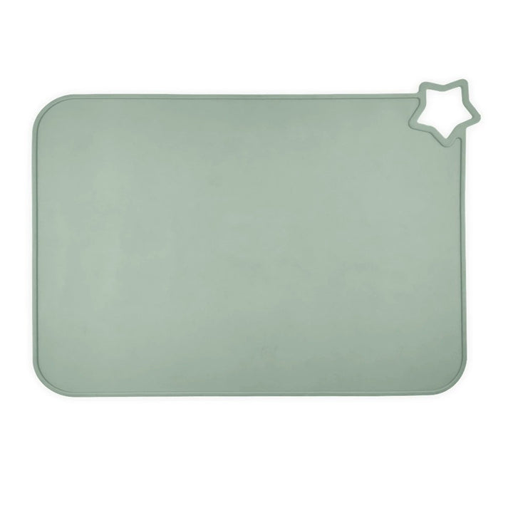 Silicone Placemat with Raised Rim, Non‑Slip Backing and Star Hook
