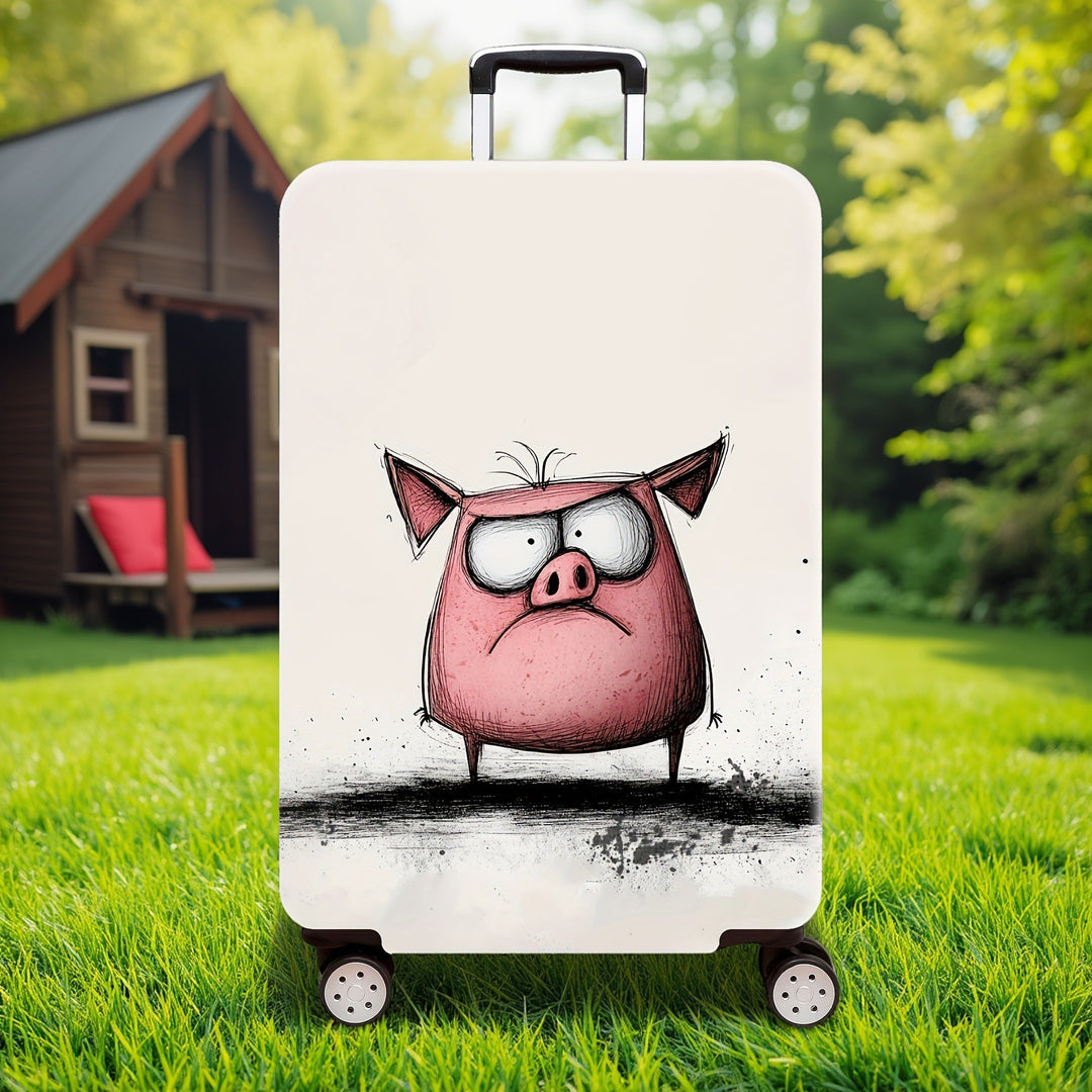 Unisex Hard Shell Suitcase with Creative Bunny Design Kalsten