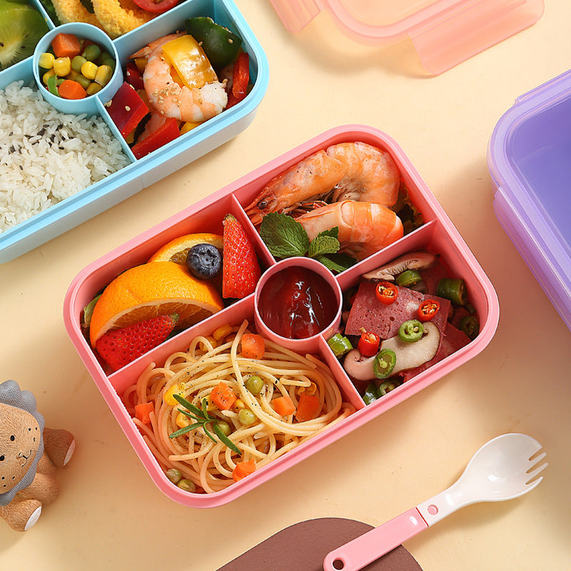 Multi-Sectional Lunch Box with Removable Compartments
