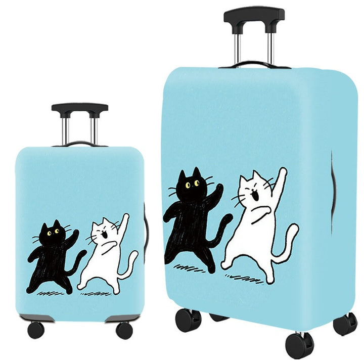 Artistic Cat-Themed Hard Shell Suitcase Kalsten