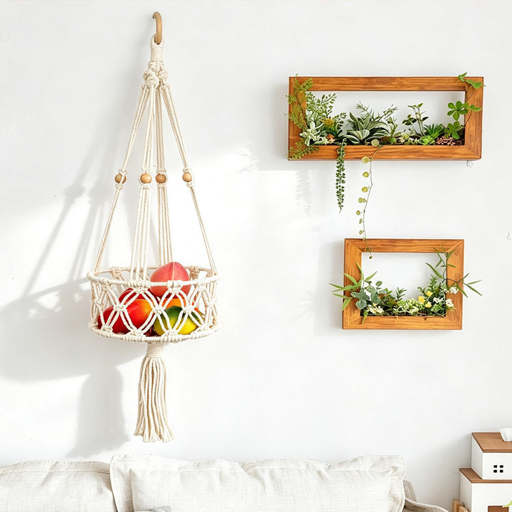 Hanging Plant Macrame Basket Kalsten