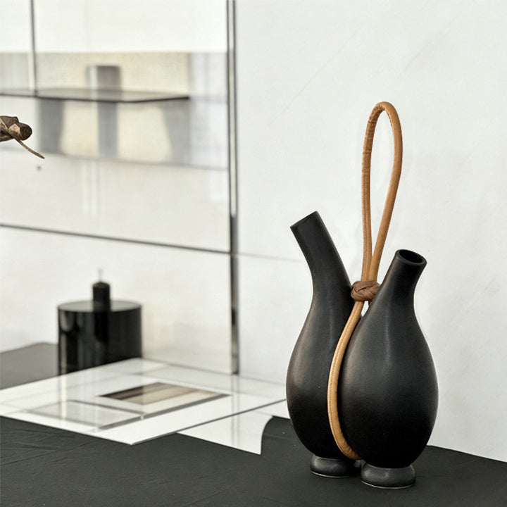 Artistic Double Spout Decorative Vase