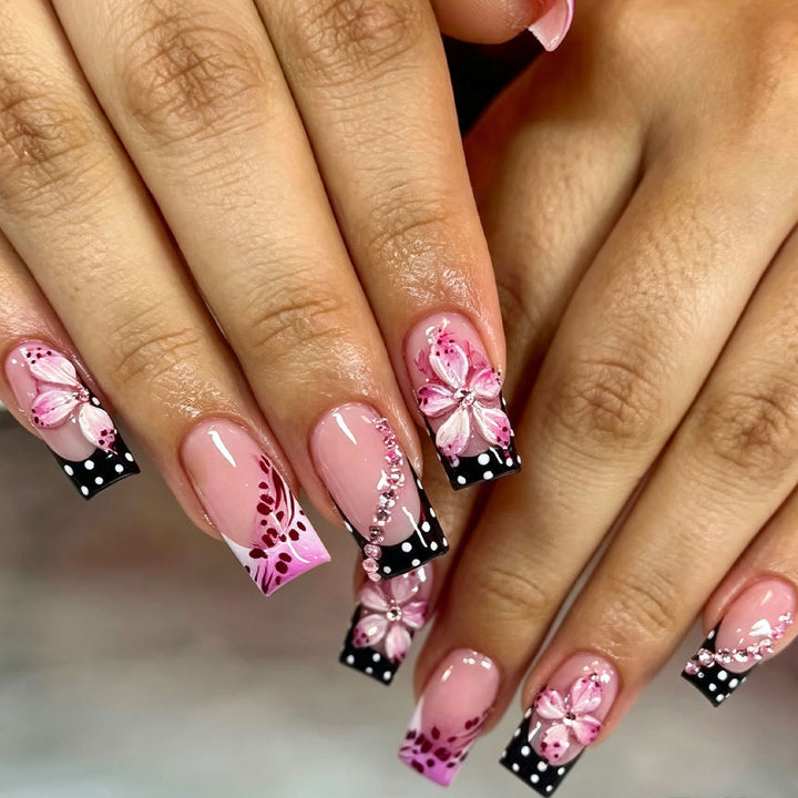 3D Floral Nail Art Extensions Kalsten