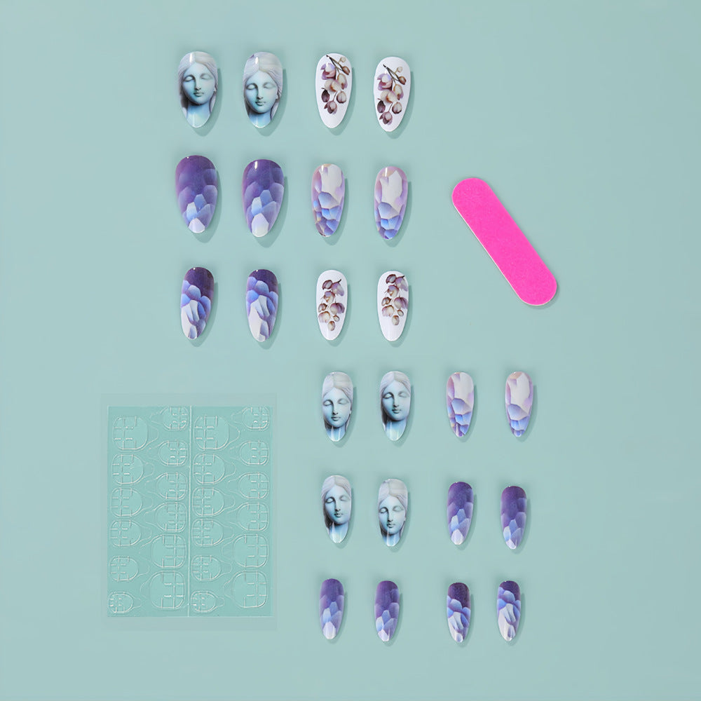 Artificial nails with botanical and artistic designs Kalsten
