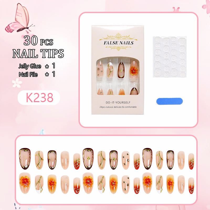Do-it-Yourself artificial nails with floral designs Kalsten