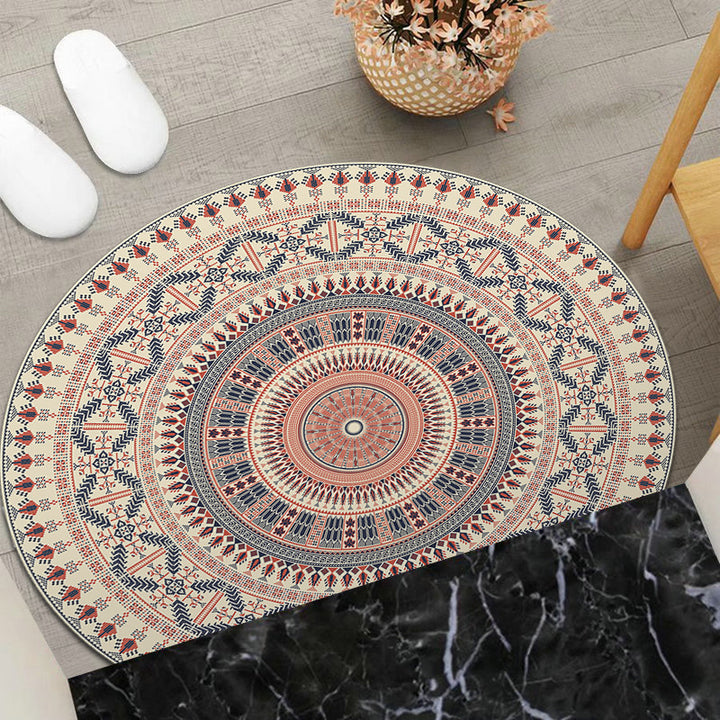 Round Geometric Area Mat Kalsten
