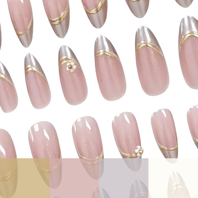 Elegant Floral Design Acrylic Nail Extensions Kalsten 1789915589