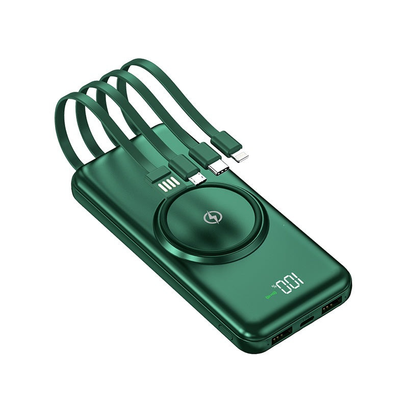 Portable power bank with intelligent charging technology and integrated cable system Kalsten