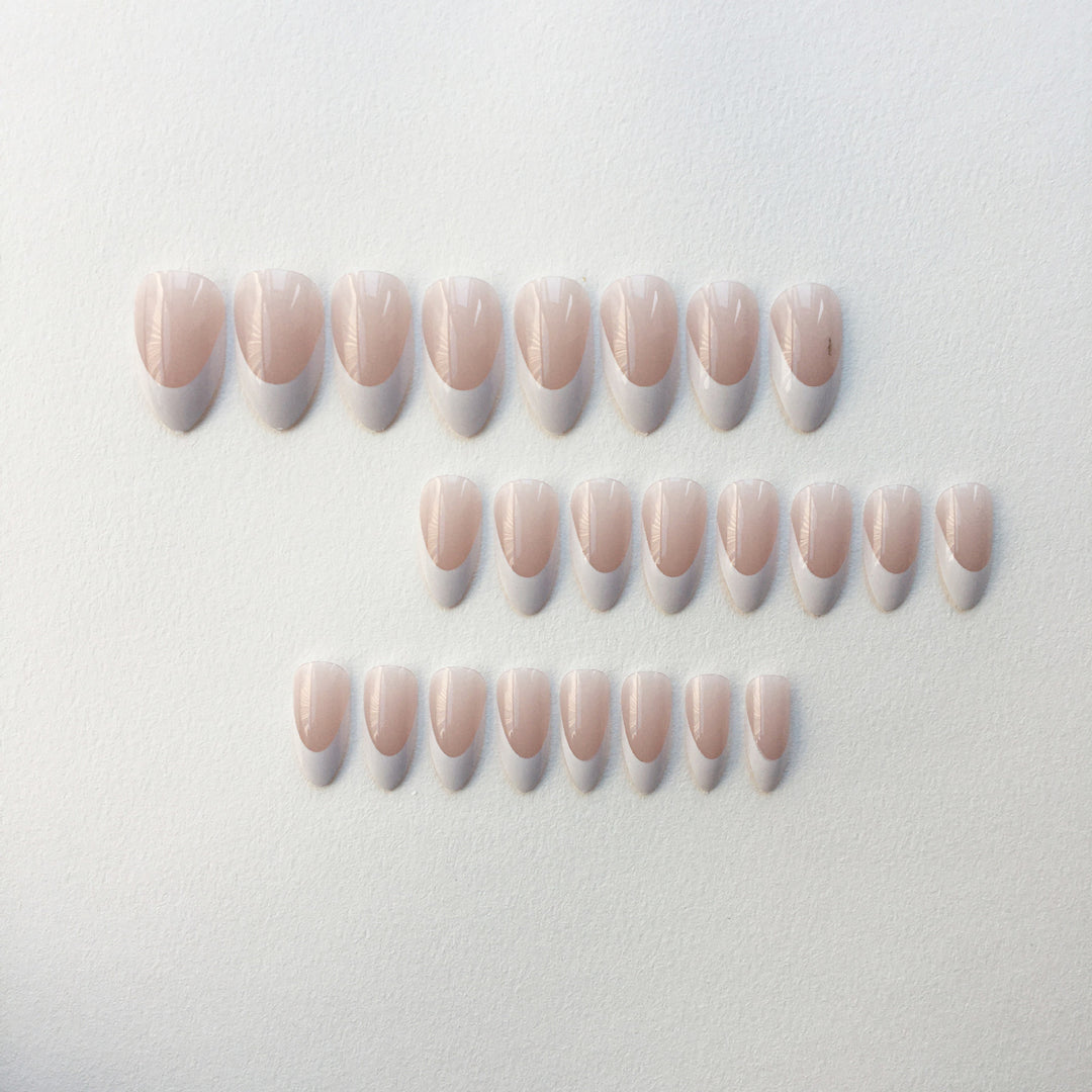Elegant French Tip Press-On Nail Set