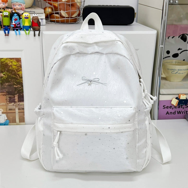 Stylish Sparkling Bow-Embellished Backpack Kalsten