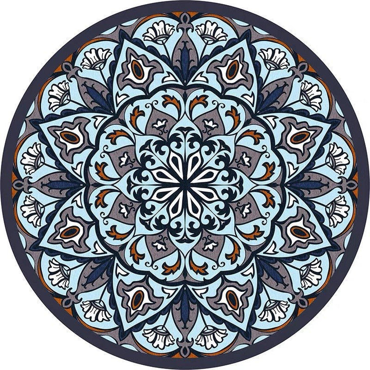 Mandala Patterned Area Rug Kalsten