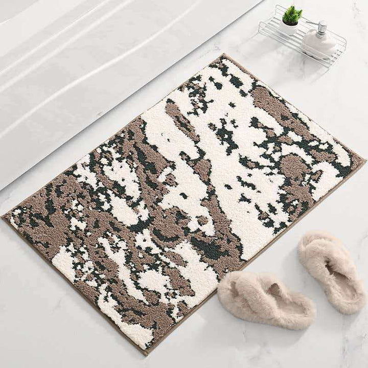 Textured Decorative Bath Mat Kalsten