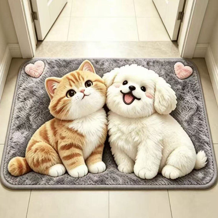 Cartoon Cat Decorative Rug for Interiors