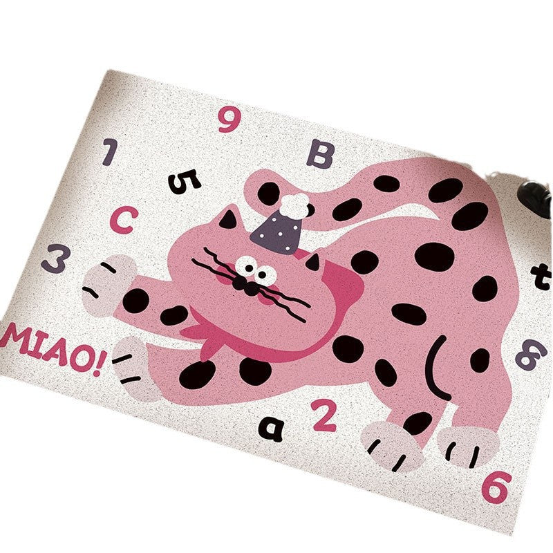 Playful Cat-Themed Decorative Mat Kalsten