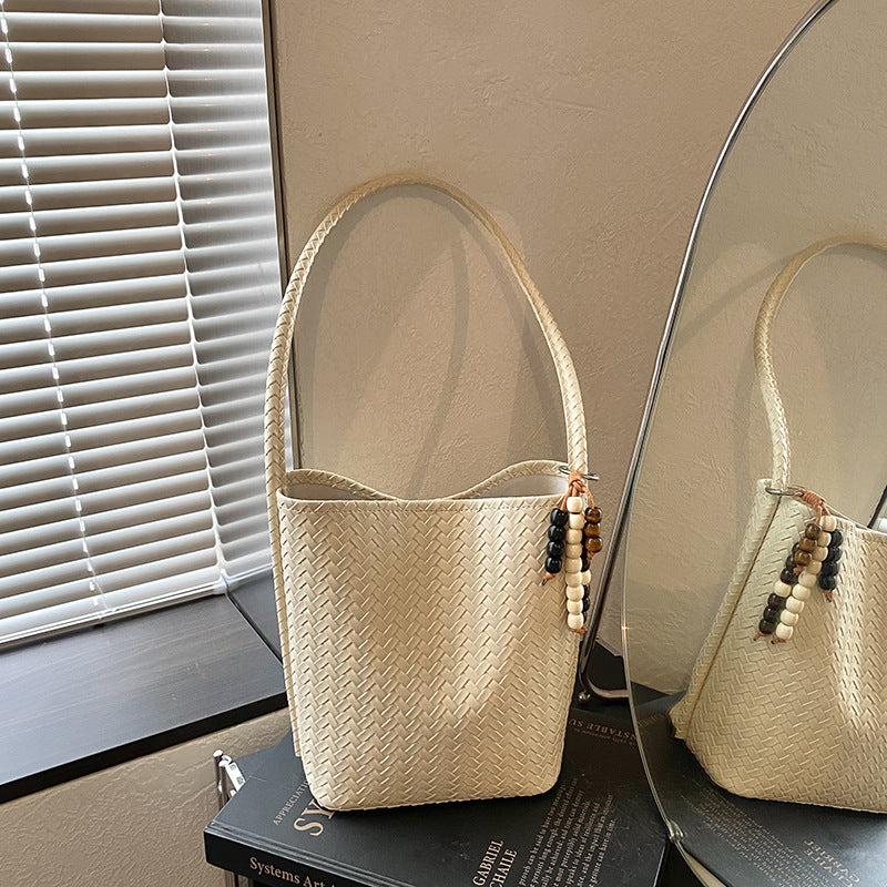 Handcrafted Woven Leather Tote Bag