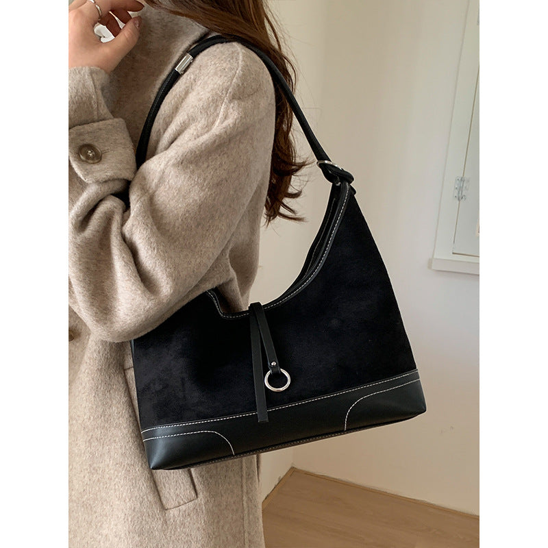 Suede Hobo Bag