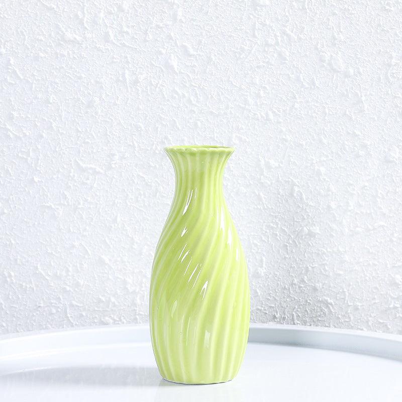 Decorative Spiral Ceramic Flower Vase Kalsten