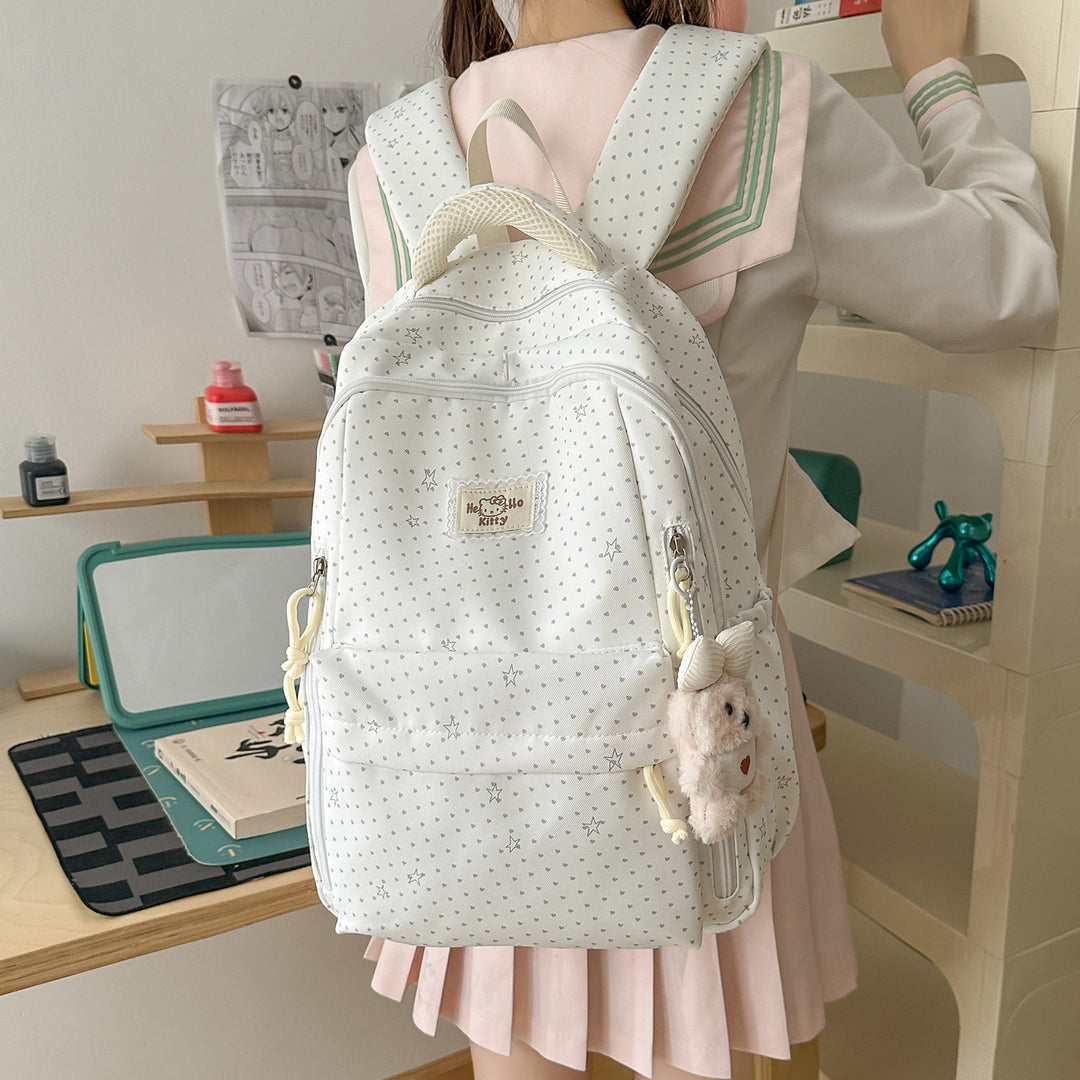 Cute Heart-Patterned Backpack Kalsten