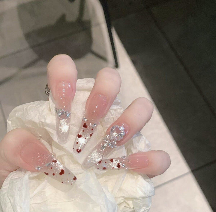 Elegant Floral Design Press-On Nail Extensions Kalsten