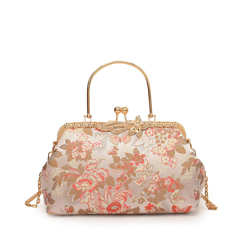 Vintage Floral Evening Bag