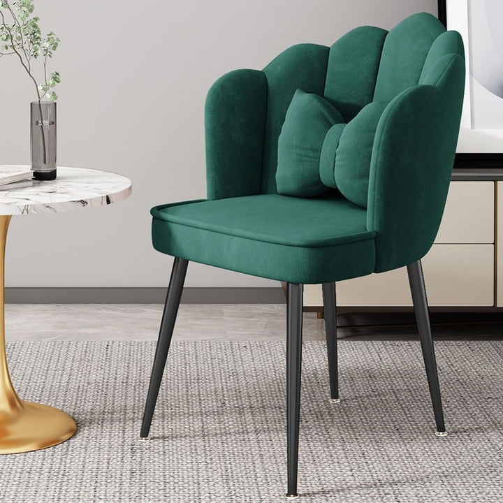 Modern Accent Chair with Gold Legs Kalsten