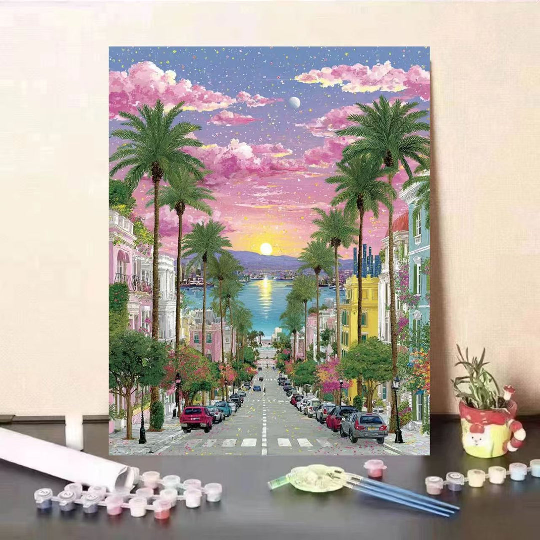 DIY Scenic Coastal Painting Kit Kalsten