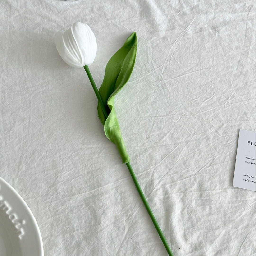 Realistic Faux Tulip Flower Stem