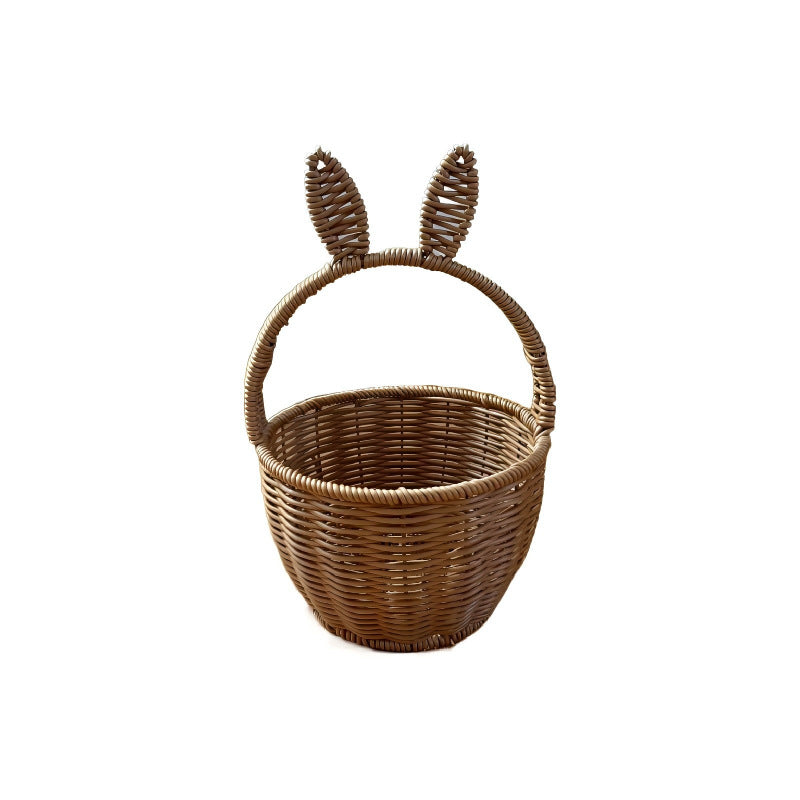 Decorative Bunny Ears Woven Basket Kalsten