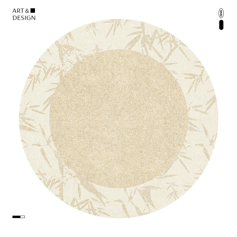 Floral Patterned Round Area Rug