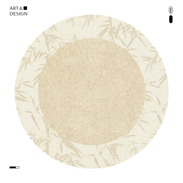 Floral Patterned Round Area Rug