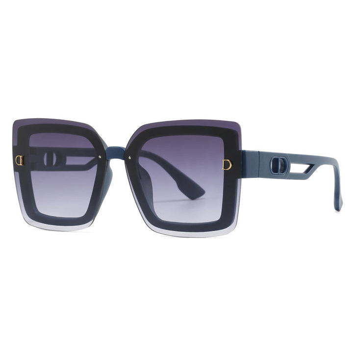 Ladies fashionable oversized sunglasses in geometric design Kalsten