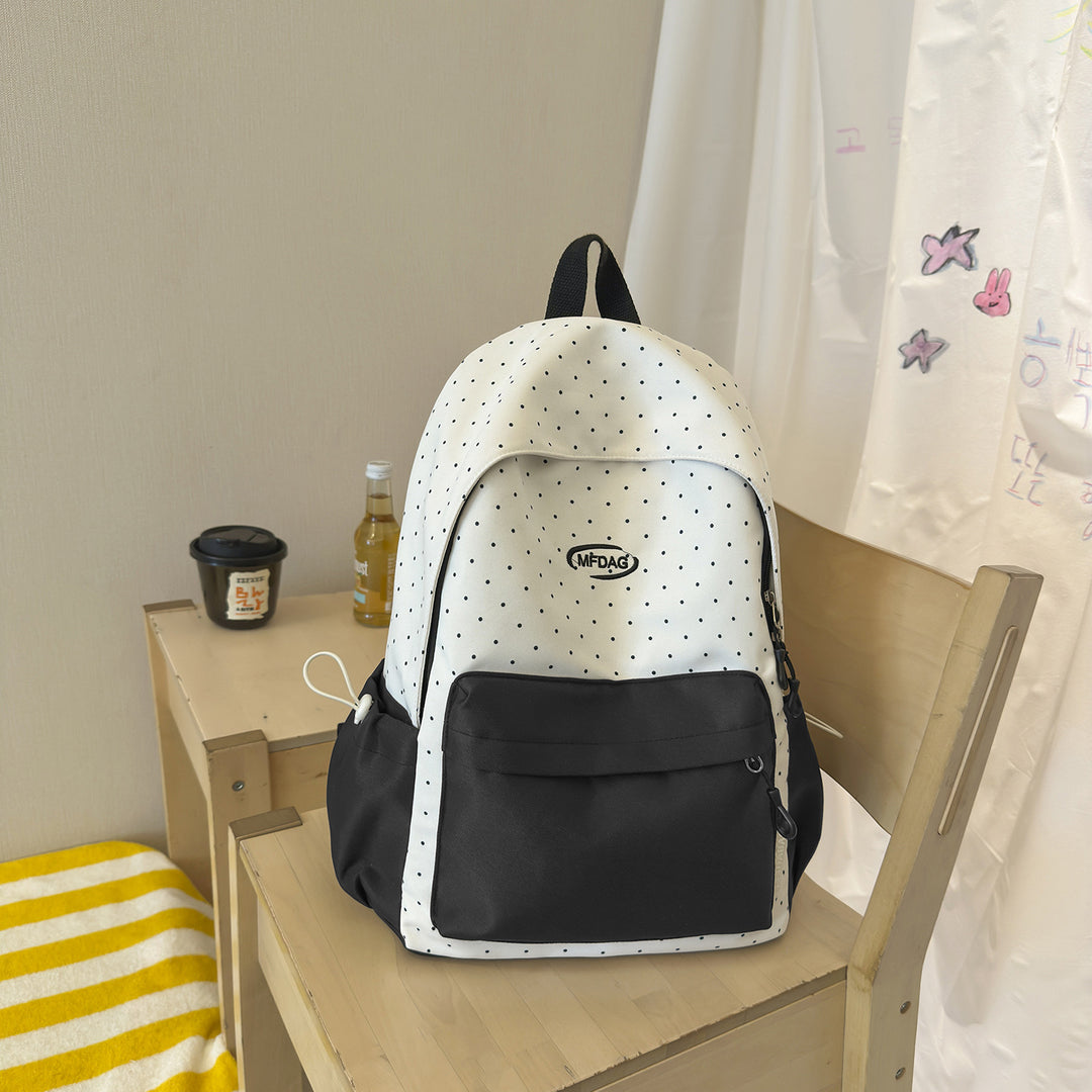 Stylish Polka Dot Print Backpack Kalsten