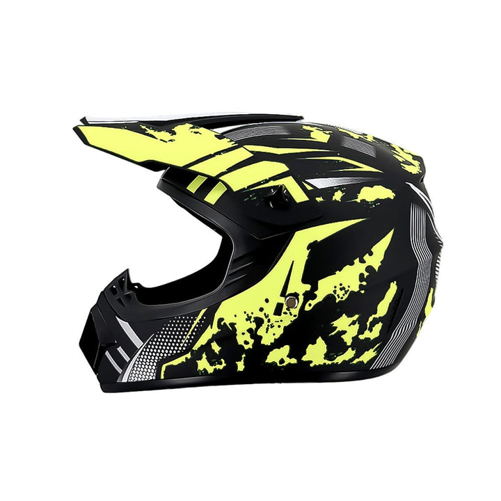 full-face motocross helmet with extended visor and reinforced chin guard Kalsten