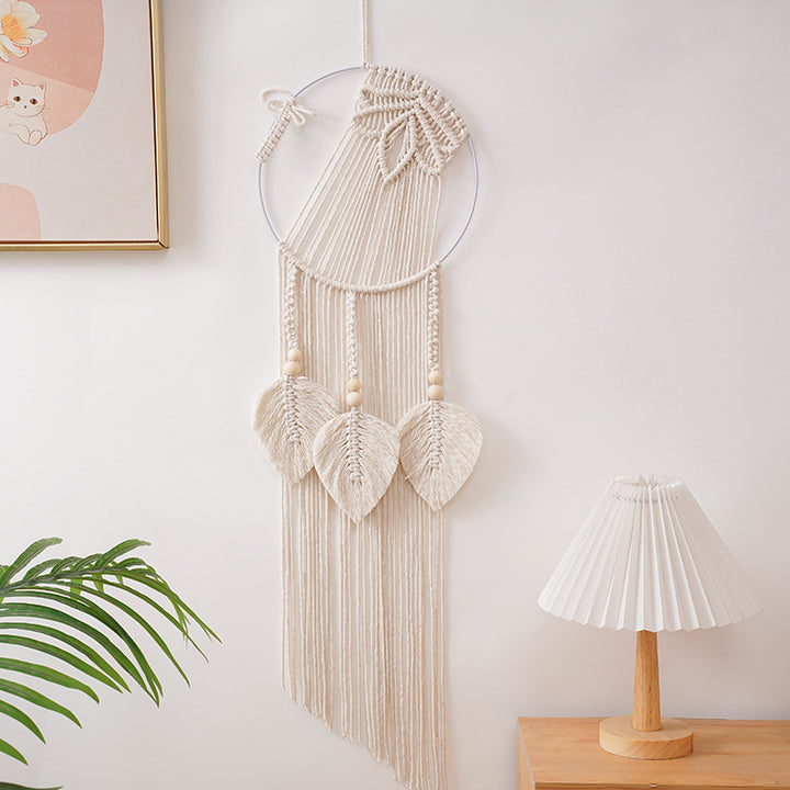 Macrame Leaf Wall Hanging Decor