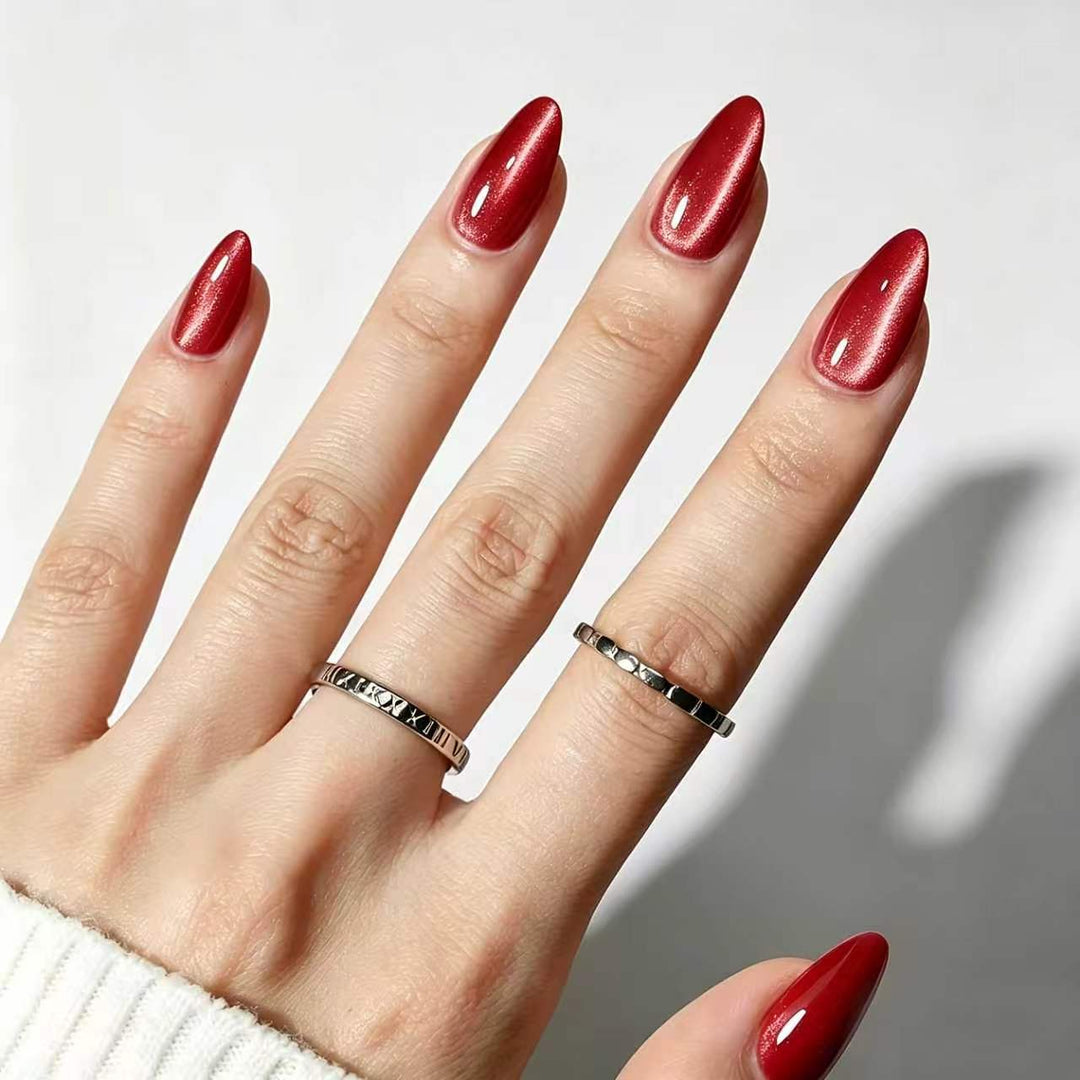 Luxurious Glossy Press-On Nail Set Kalsten
