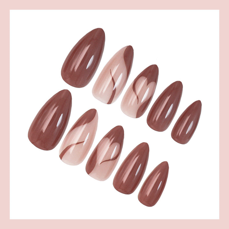 Acrylic nail set with elegant and creative design elements Kalsten