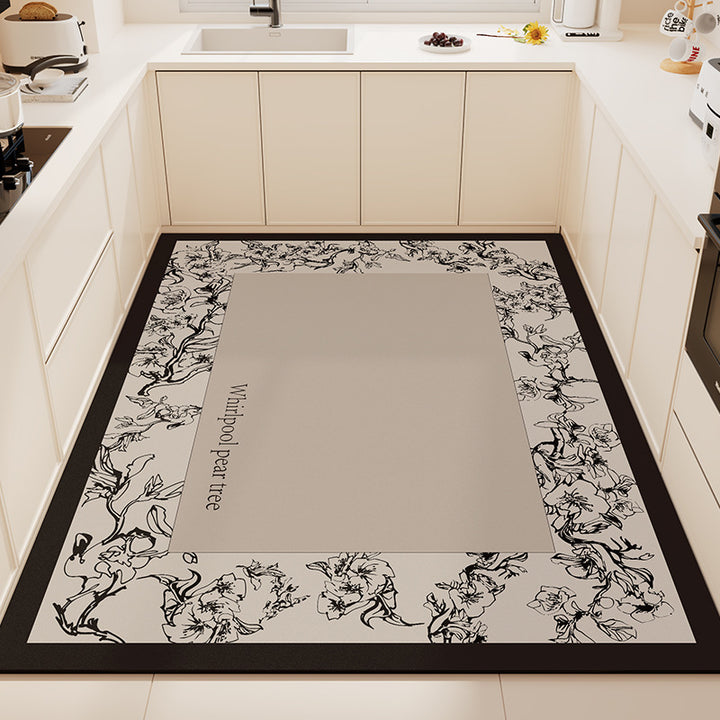 Playful Animal-Themed Non-Slip Kitchen Mat