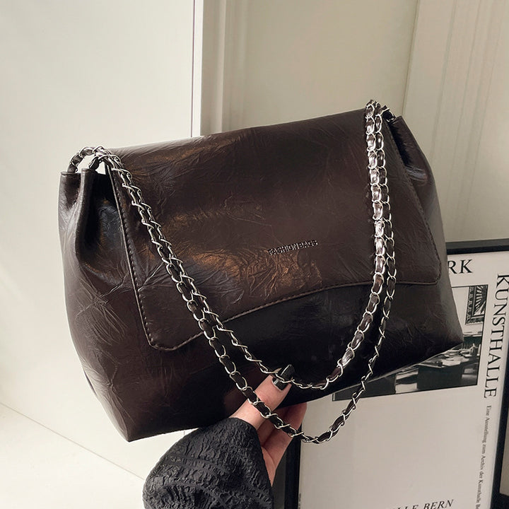 Shoulder Bag with Chain Detail