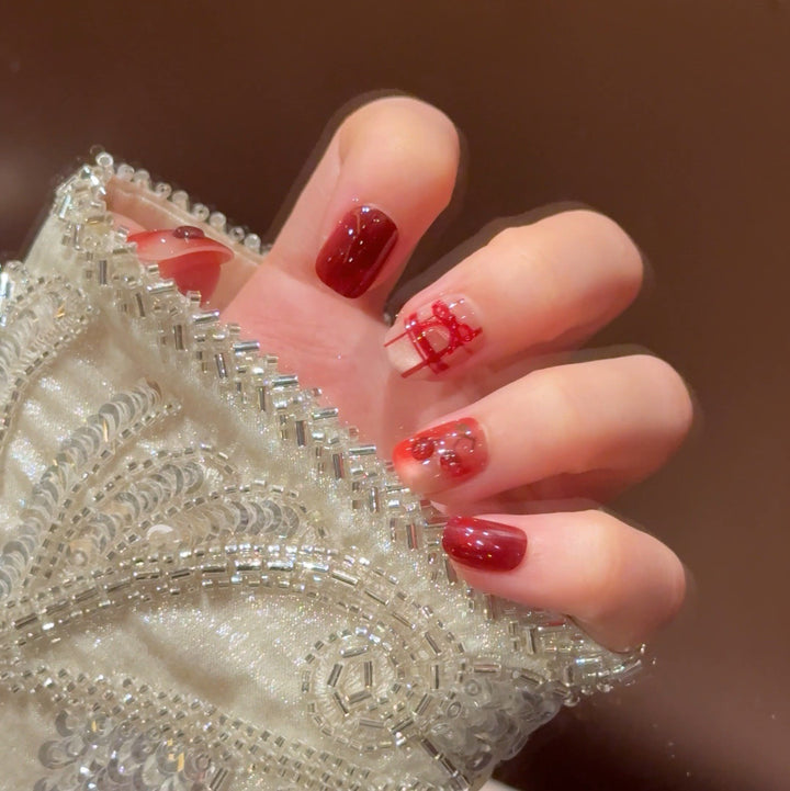 Premium Glittering Press-On Nail Extensions Kalsten
