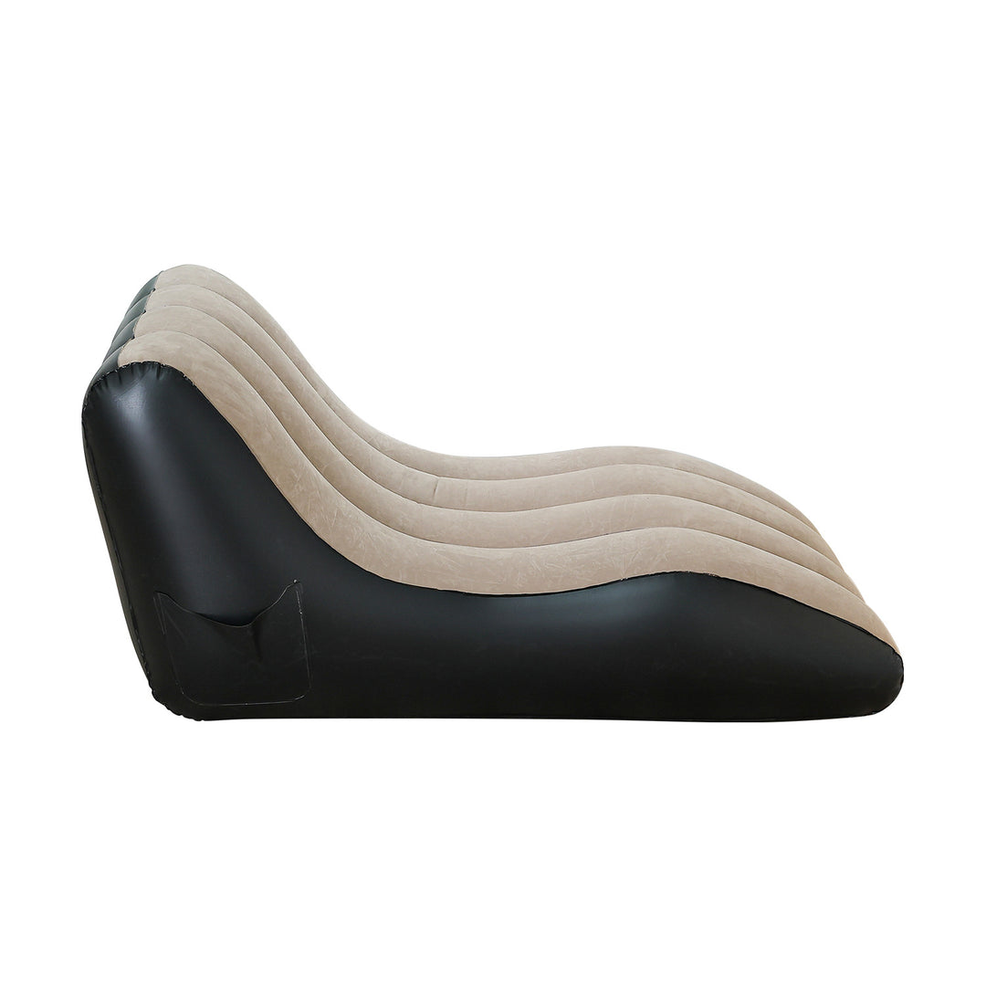 Women Comfortable Inflatable Relax Lounger with Ergonomic Backrest Kalsten