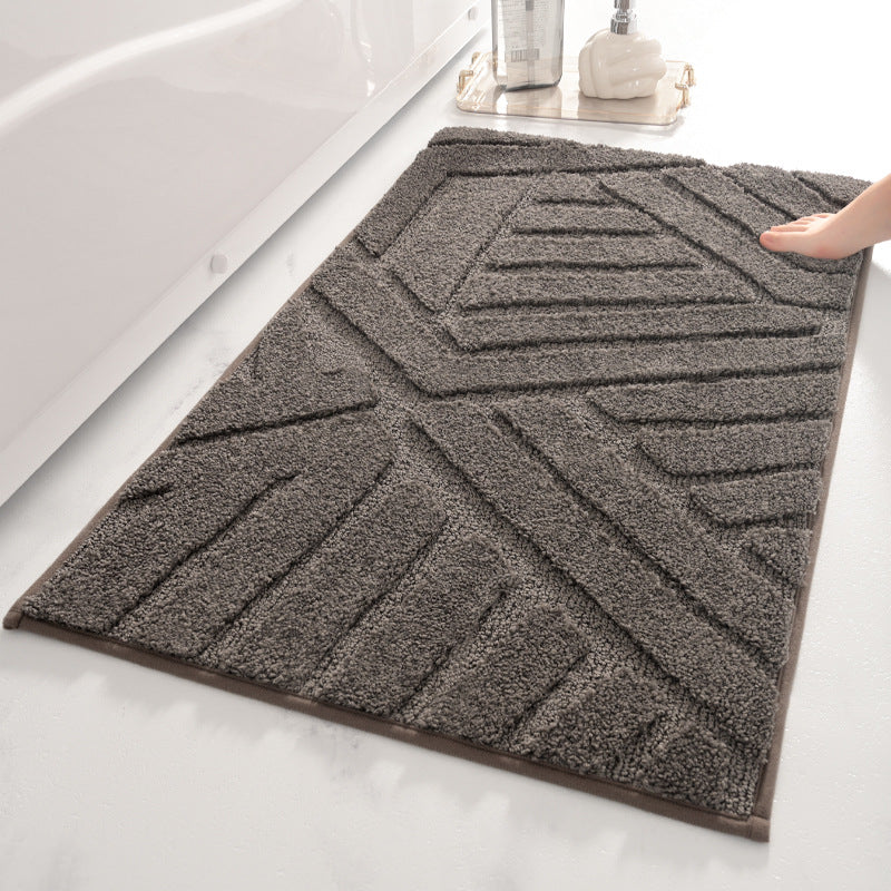 Modern Geometric Bath Mat Kalsten