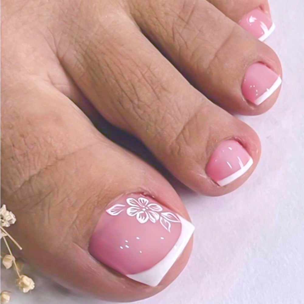 French Tip Press-On Nail Set