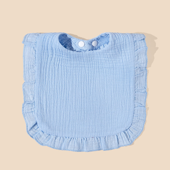 Soft Ruffled Muslin Baby Bib kalsten