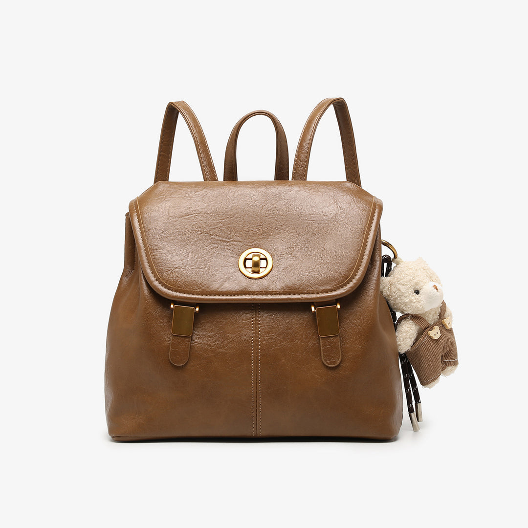 Chic Retro Structured Backpack