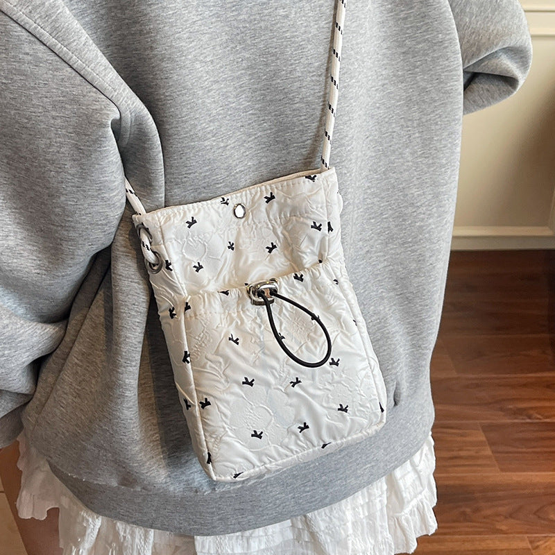 Compact Quilted Crossbody Bag